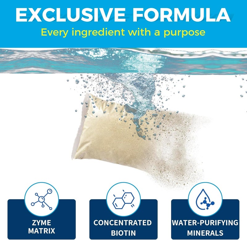 LMJP Pond Clarifier Treatment – 12 Packets Natural Pond Water Clear for Outdoor Lakes – Beneficial Enzymes to Improve Water Clarity & Eliminate Odor – Treats Up to 144000 Sq Ft - Image 5